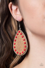 Load image into Gallery viewer, Paparazzi Jewelry Earrings Rustic Refuge - Red