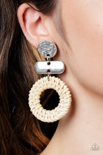 Load image into Gallery viewer, Paparazzi Jewelry Earrings Woven Whimsicality - White