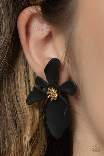 Paparazzi Jewelry Earrings Hawaiian Heiress - Black