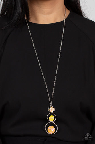Paparazzi Jewelry Necklace Celestial Court - Yellow
