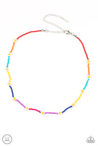 Paparazzi Jewelry Necklace Colorfully Flower Child - Multi