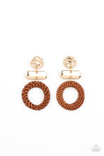 Load image into Gallery viewer, Paparazzi Jewelry Earrings Woven Whimsicality - Gold