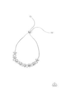 Paparazzi Jewelry Bracelet Slide On Over - Silver
