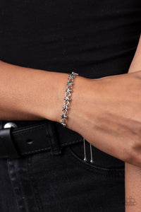 Paparazzi Jewelry Bracelet Slide On Over - Silver