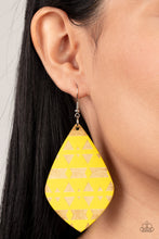Load image into Gallery viewer, Paparazzi Jewelry Earrings Zimbabwe Zoo - Yellow