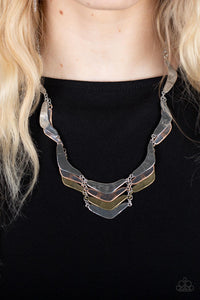 Paparazzi Jewelry Necklace Mixed Metal Mecca - Silver