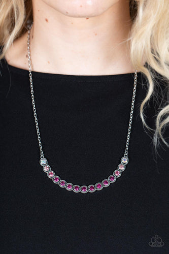 Paparazzi Jewelry Necklace Throwing SHADES - Pink