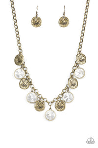 Paparazzi Jewelry Necklace Spot On Sparkle - Brass