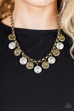 Load image into Gallery viewer, Paparazzi Jewelry Necklace Spot On Sparkle - Brass