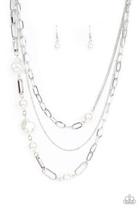 Paparazzi Jewelry Necklace Modern Innovation - White