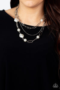 Paparazzi Jewelry Necklace Modern Innovation - White