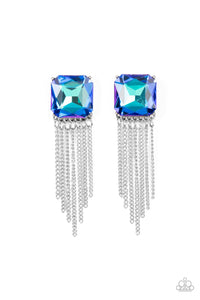 Paparazzi Jewelry Earrings Supernova Novelty - Blue