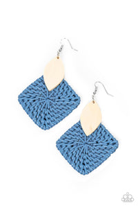 Paparazzi Jewelry Earrings Sabbatical WEAVE - Blue