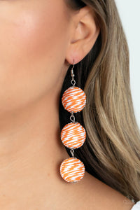 Paparazzi Jewelry Earrings Laguna Lanterns - Orange