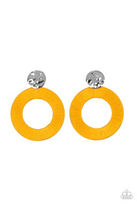 Paparazzi Jewelry Earrings Strategically Sassy - Yellow