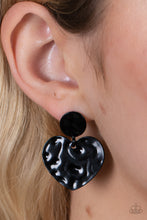 Load image into Gallery viewer, Paparazzi Jewelry Earrings Just a Little Crush - Black