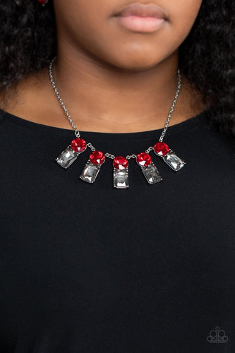Paparazzi Jewelry Necklace Celestial Royal - Red