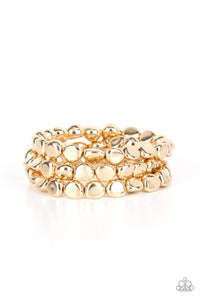 Paparazzi Jewelry Bracelet HAUTE Stone - Gold