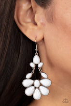 Load image into Gallery viewer, Paparazzi Jewelry Earrings Colorfully Canopy - White