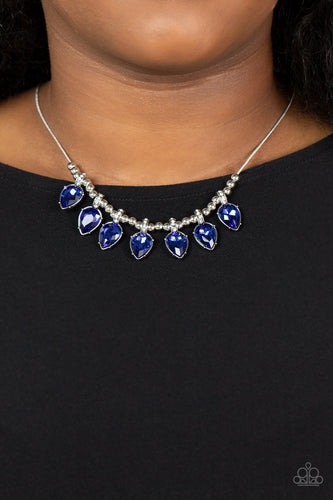 Paparazzi Jewelry Necklace Crown Jewel Couture - Blue