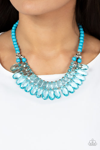Paparazzi Jewelry Necklace All Across the GLOBETROTTER - Blue