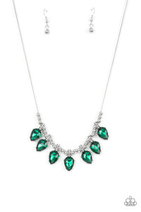 Paparazzi Jewelry Necklace Crown Jewel Couture - Green