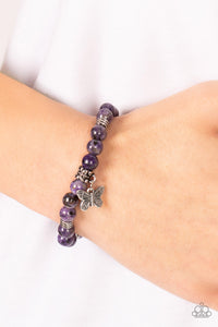 Paparazzi Jewelry Bracelet Butterfly Nirvana - Purple