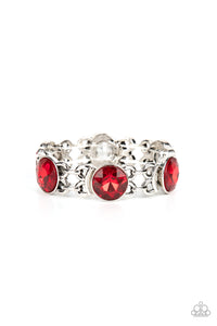 Paparazzi Jewelry Bracelet Devoted to Drama - Red