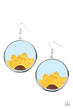 Load image into Gallery viewer, Paparazzi Jewelry Earrings Sun-Kissed Sunflowers - Blue