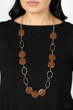 Load image into Gallery viewer, Paparazzi Jewelryn Necklace Posh Promenade - Brown