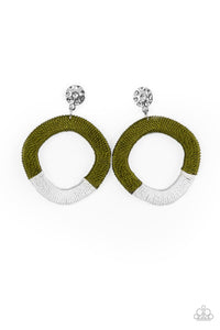 Paparazzi Jewelry Earrings Thats a WRAPAROUND - Green