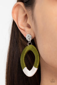 Paparazzi Jewelry Earrings Thats a WRAPAROUND - Green