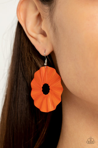 Paparazzi Jewelry Earrings Fan the Breeze - Orange