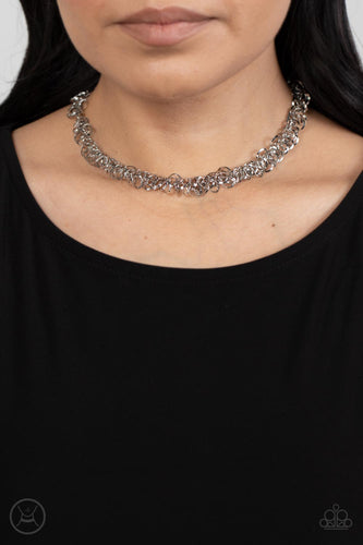 Paparazzi Jewelry Necklace Cause a Commotion - Silver