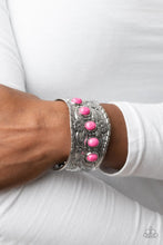 Load image into Gallery viewer, Paparazzi Jewelry Bracelet Welcome to the Badlands - Pink