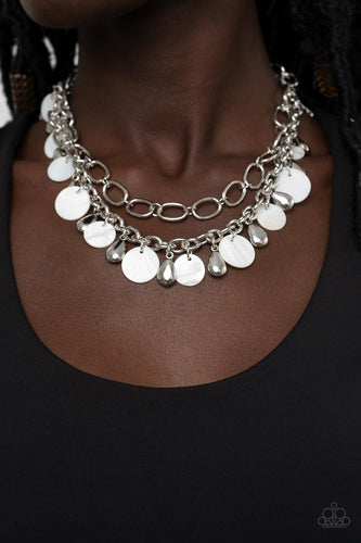 Paparazzi Jewelry Necklace Beachfront Fabulous - White