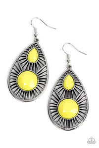 Paparazzi Jewelry Earrings Prima Donna Diva - Yellow