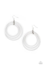 Load image into Gallery viewer, Paparazzi Jewelry Earrings Colorfully Circulating - White