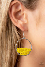 Load image into Gallery viewer, Paparazzi Jewelry Earrings Head-Over-Horizons - Yellow