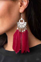 Load image into Gallery viewer, Paparazzi Jewelry Earrings Plume Paradise - Red