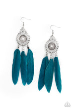 Load image into Gallery viewer, Paparazzi Jewelry Earrings Pretty in PLUMES - Blue