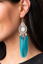 Load image into Gallery viewer, Paparazzi Jewelry Earrings Pretty in PLUMES - Blue