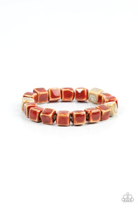 Paparazzi Jewelry Bracelet Glaze Craze - Red