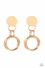 Load image into Gallery viewer, Paparazzi Jewelry Earrings Industrialized Fashion - Gold