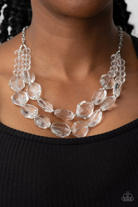 Paparazzi Jewely Necklace Icy Illumination - White