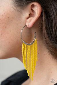 Paparazzi Jewelry Earrings Saguaro Breeze - Yellow