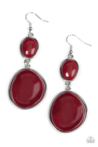 Paparazzi Jewelry Earrings Soulful Samba - Red