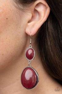 Paparazzi Jewelry Earrings Soulful Samba - Red