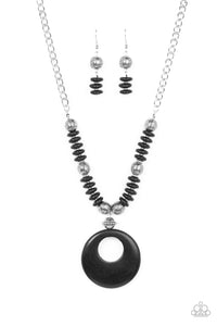 Paparazzi Jewelry Necklace Oasis Goddess - Black