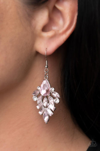 Paparazzi Jewelry Earrings Stellar-escent Elegance - Pink